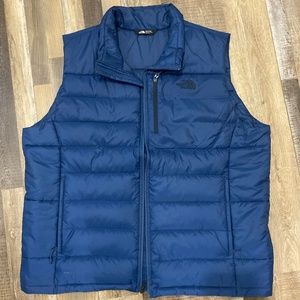 Mens The North Face Blue 550 down Puffer vest XXL